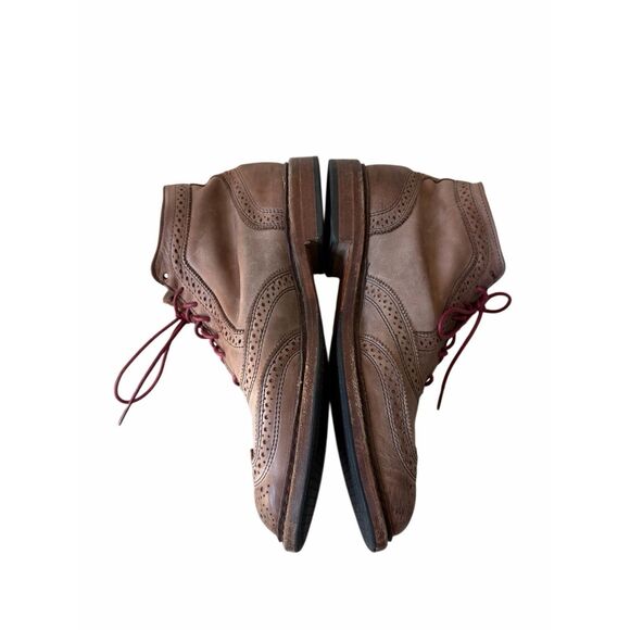 Allen Edmonds Boots Cronmok Leather Oxford Wingtip Lace Up Brown 7.5 main image 6